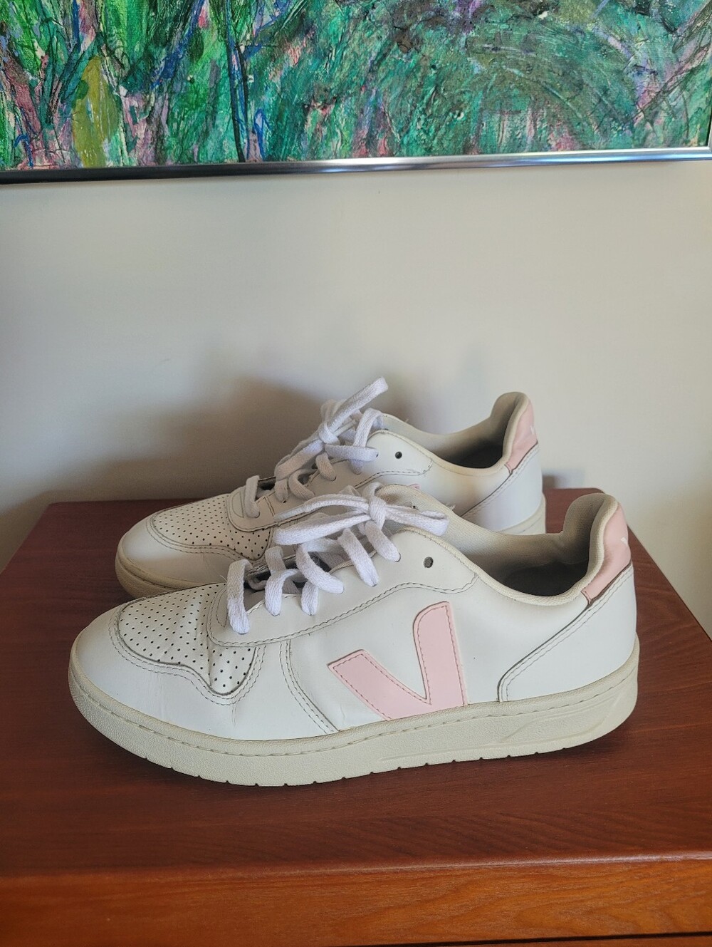 Veja V-10 Leather Sneakers